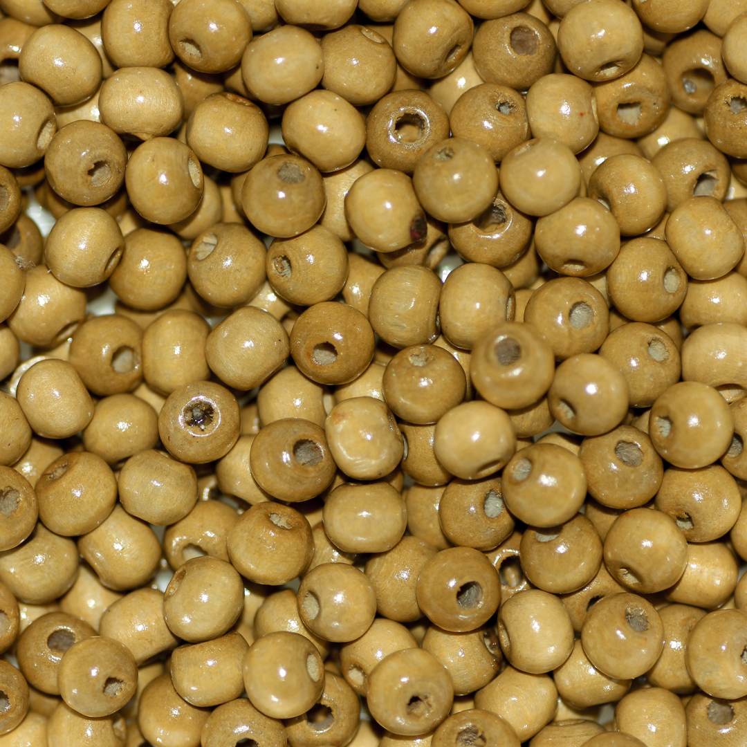 Wood Beads Bulk Bag, 6mm, 8mm, 10mm, & 12mm Available in Various Colors