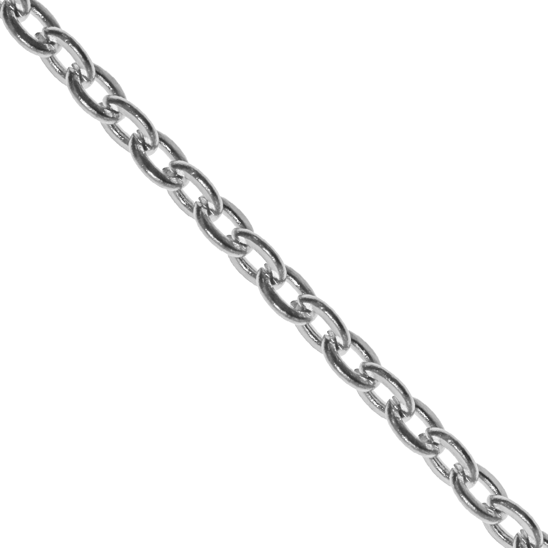 Chains, Flat Cable, Stainless Steel, 5mm x 4mm x 2mm, Sold per Meter, Available in Multiple Colours