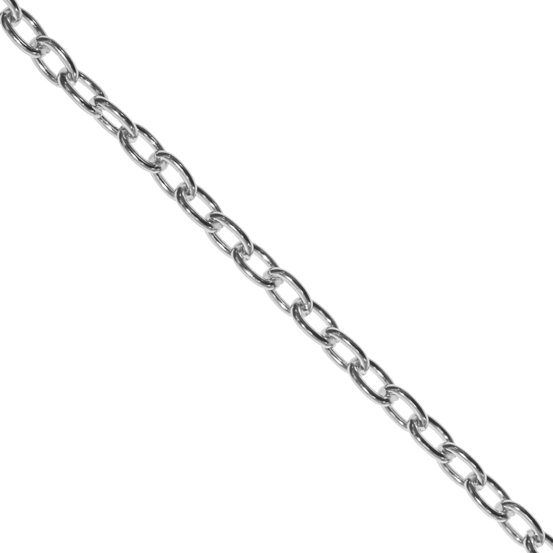 Chains, Cable, Aluminum, 5.5mm x 3.5mm x 1.5mm per loop, Sold per Meter, Available in Multiple Colours