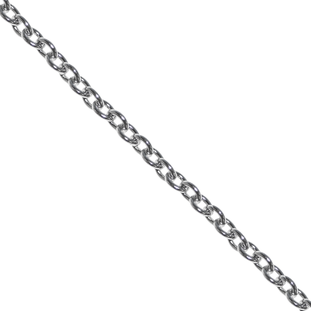 Chains, Stainless Steel, Cable Chain, 2mm x 1.5mm x 0.8mm, Sold per Meter, Available in Multiple Colours