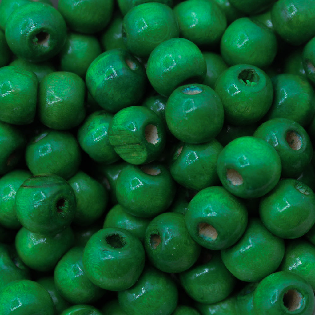 Wood Beads Bulk Bag, 6mm, 8mm, 10mm, & 12mm Available in Various Colors