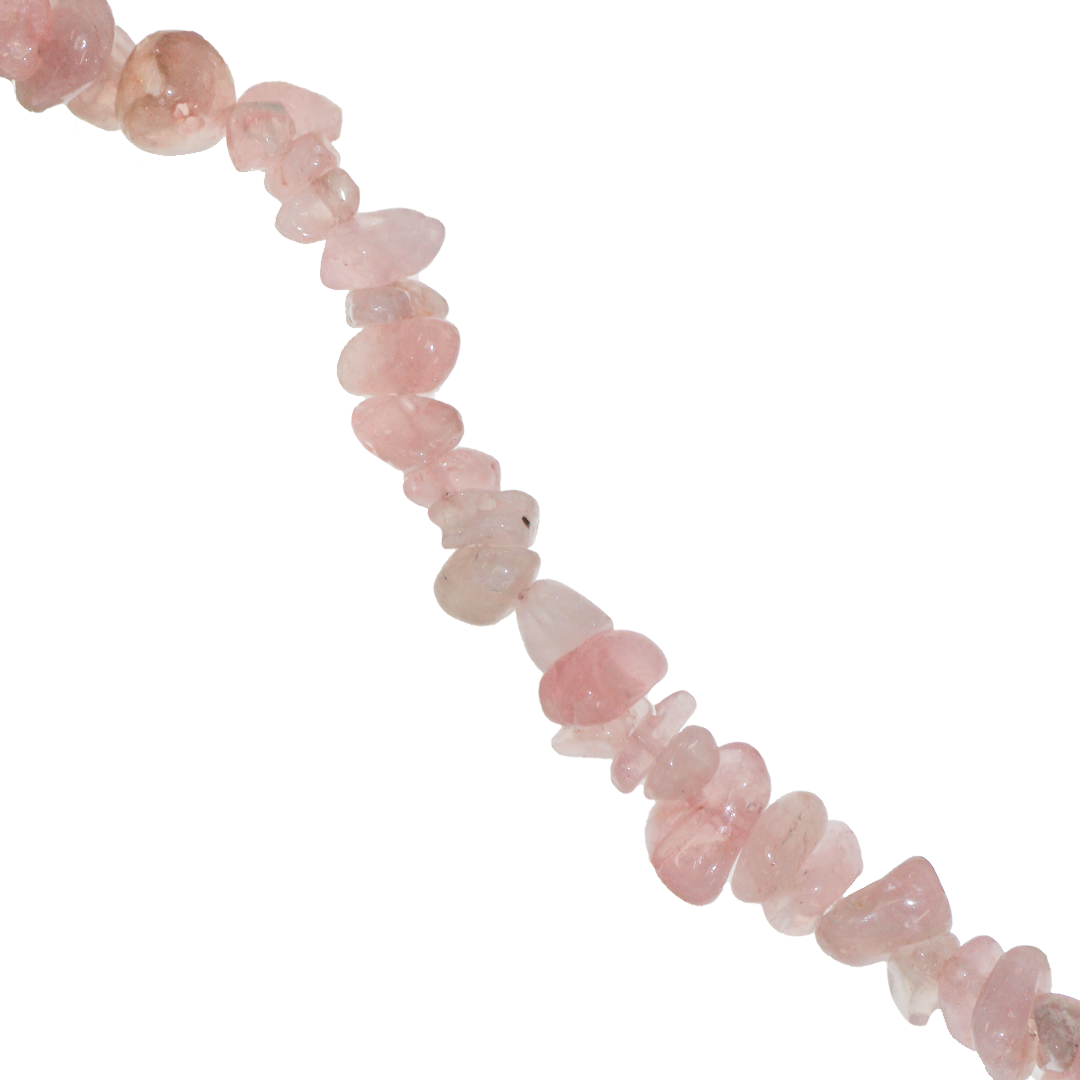 Chipped Madagascar Rose Quartz (AAA), Semi-Precious Stone, Approx 210 pcs per strand