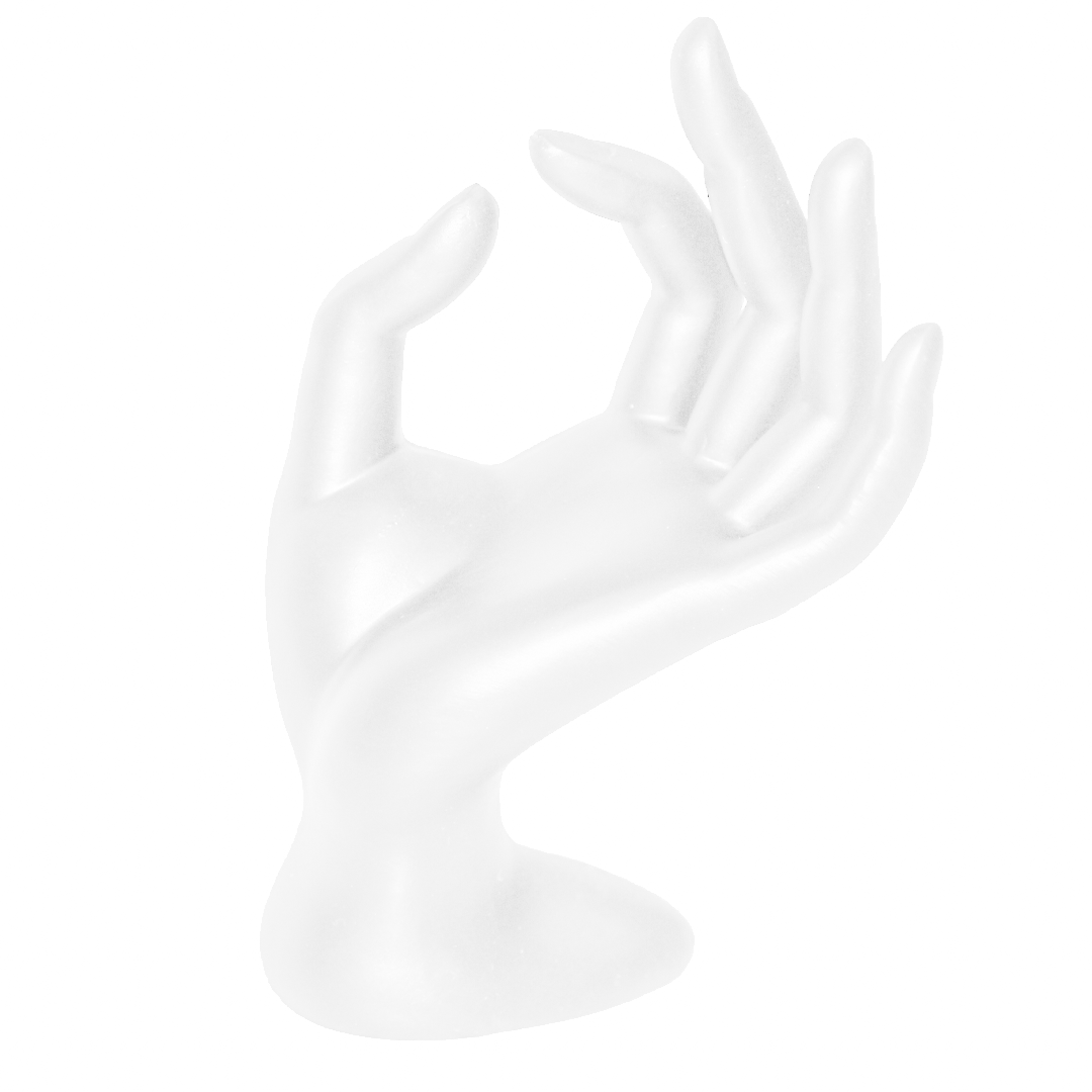 Tools, OK Hand Jewelry Stand, White, Resin, 16cm x 7cm, 1 pc