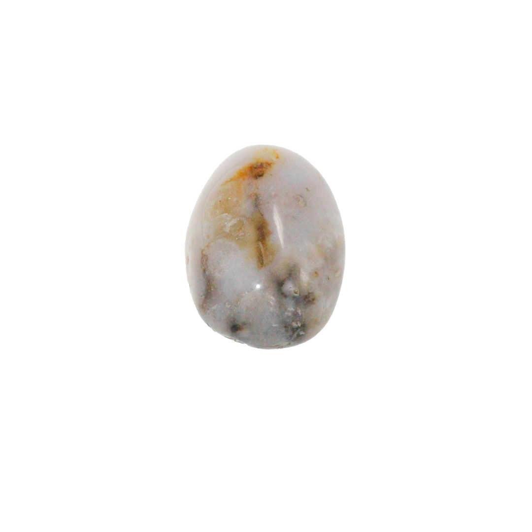 Agate Tumbled Stone, Semi-Precious Stone, Approx 25-30mm x 15-20mm, Sold Per pkg of 4