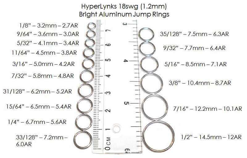 Sterling Silver Jump Rings 18 (SWG) Gauge Jump Rings - Sold by 1/2
