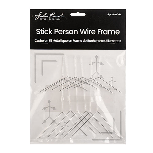 John Bead Wire Frames Stick Person 0.8mm apx 5-6in 6pcs