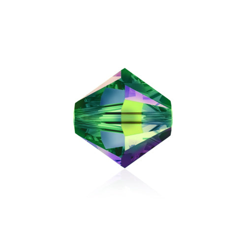 Swarovski Crystal Beads, Xilion Bicone AB (5328), 4mm, 25 pcs per