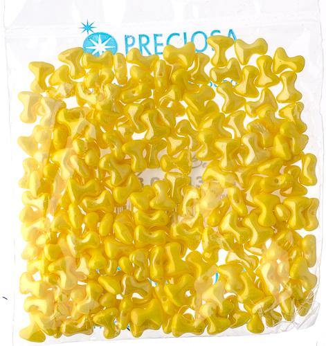 Preciosa Tee Beads - 2/8mm - 11g - Yellow/Gold Iris - Butterfly Beads