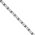 Chains, Flat Chain, Stainless Steel, 4mm x 1.5mm x 0.5mm loop -  Sold per Meter