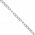 Chains, Extension Curb Chain, Stainless Steel, 4.5mm x 3.5mm x 1.5mm, Sold per Meter