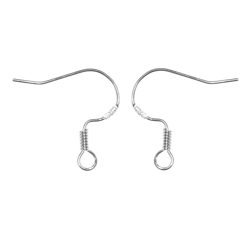 Sterling Silver Long Marquis Hook Earrings with Hole