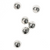 Spacers, Sphere, Alloy, Bright Silver, 5mm x 4.5mm, Sold Per pkg of 35+