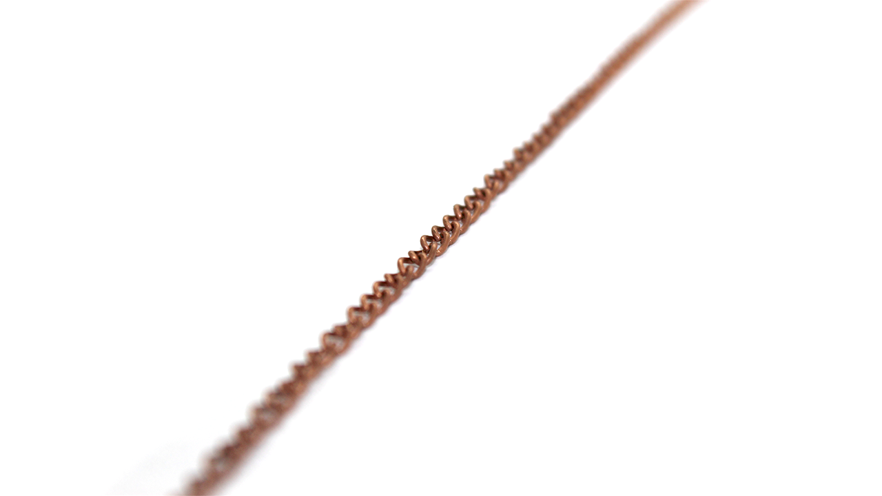 Chains, Curb Chain, Alloy, Copper, 3mm x 2.1mm x 0.5mm loop