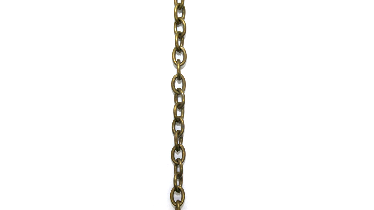 Chains, Cable Chain, Alloy, Brass,  5.5mm x 3.5mm x 2mm loop - Sold Per Meter