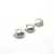 Spacers, Smiley Face, Silver, Alloy, 10mm x 10mm x 3.5mm, Sold Per pkg of 10