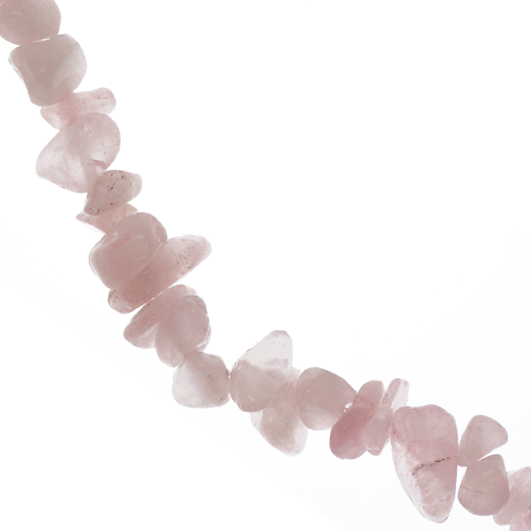 Madagascan Rose Quartz Crystal Beads - 25mm Rectangle