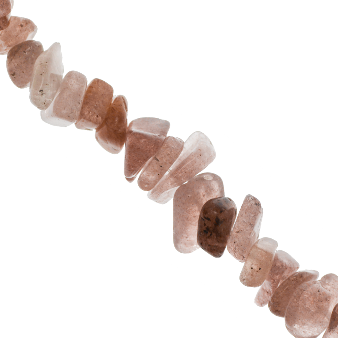 Chipped Strawberry Quartz, Semi-Precious Stone, Available in Small