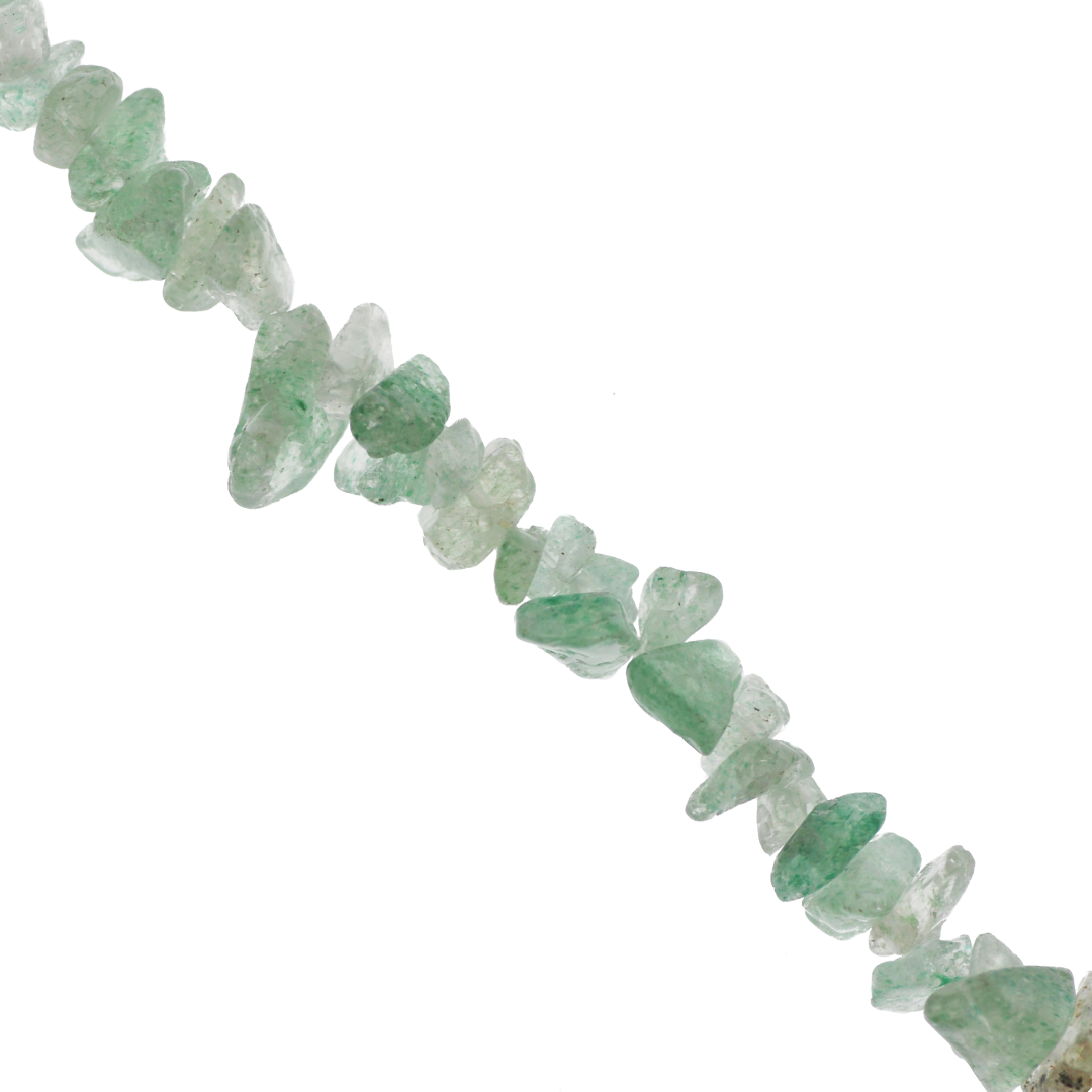 Chipped Green Strawberry, Semi-Precious Stone, Approx 250 pcs per strand