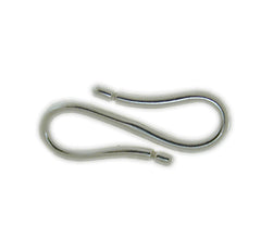 2 S Hook, Sterling Silver, Clasps, Large Hooks for Jewelry, 18mm