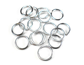 5000 3/8 16g Bright Aluminum Jump Rings