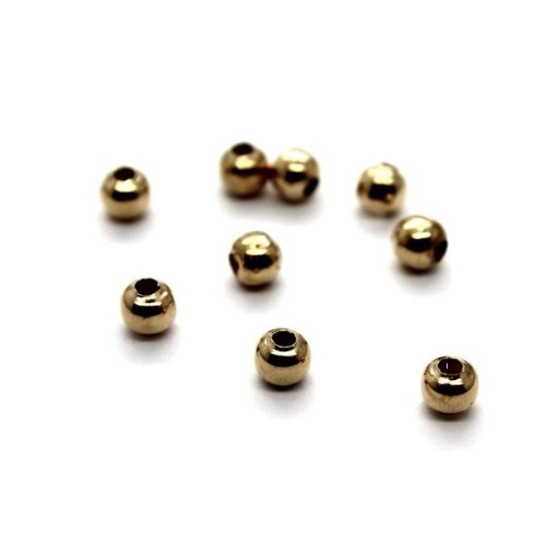 Spacers, Sphere Spacer, Alloy, Dull Gold, 6mm X 6mm, Sold Per pkg of 40