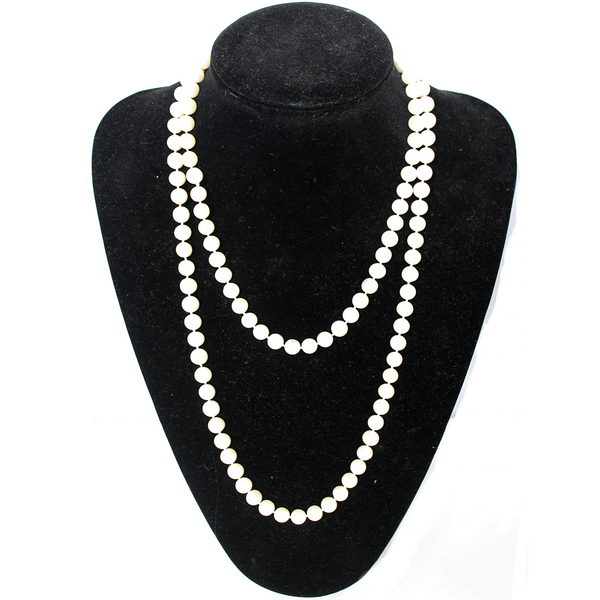 Fresh Water Pearl Necklace, Ivory, AA+ Quality, 8.5mm, 47 inch ...