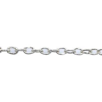 Chains, Cable Chain, Alloy, 3mm x 1.5mm x 1mm loop, Available in 4 Different Colours - Sold Per Meter