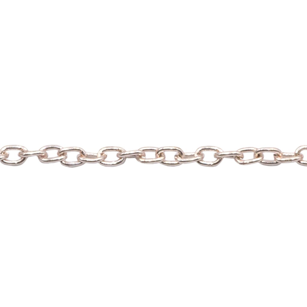 Chains, Cable Chain, Alloy, 3mm x 1.5mm x 1mm loop, Available in 4 Different Colours - Sold Per Meter