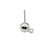 Earrings, Ball Earring Stud with Loop, Silver, Approx 10 pcs per bag, Available in Multiple Sizes and Materials