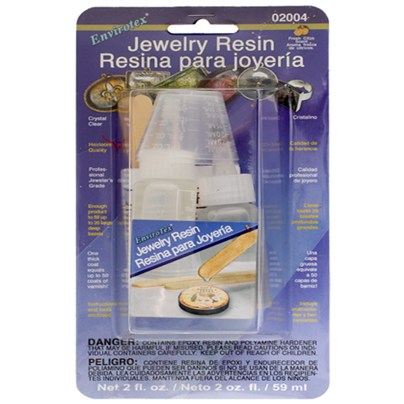 Jewelry Resin, Premium-Dries Crystal Clear, 2oz, 1pc