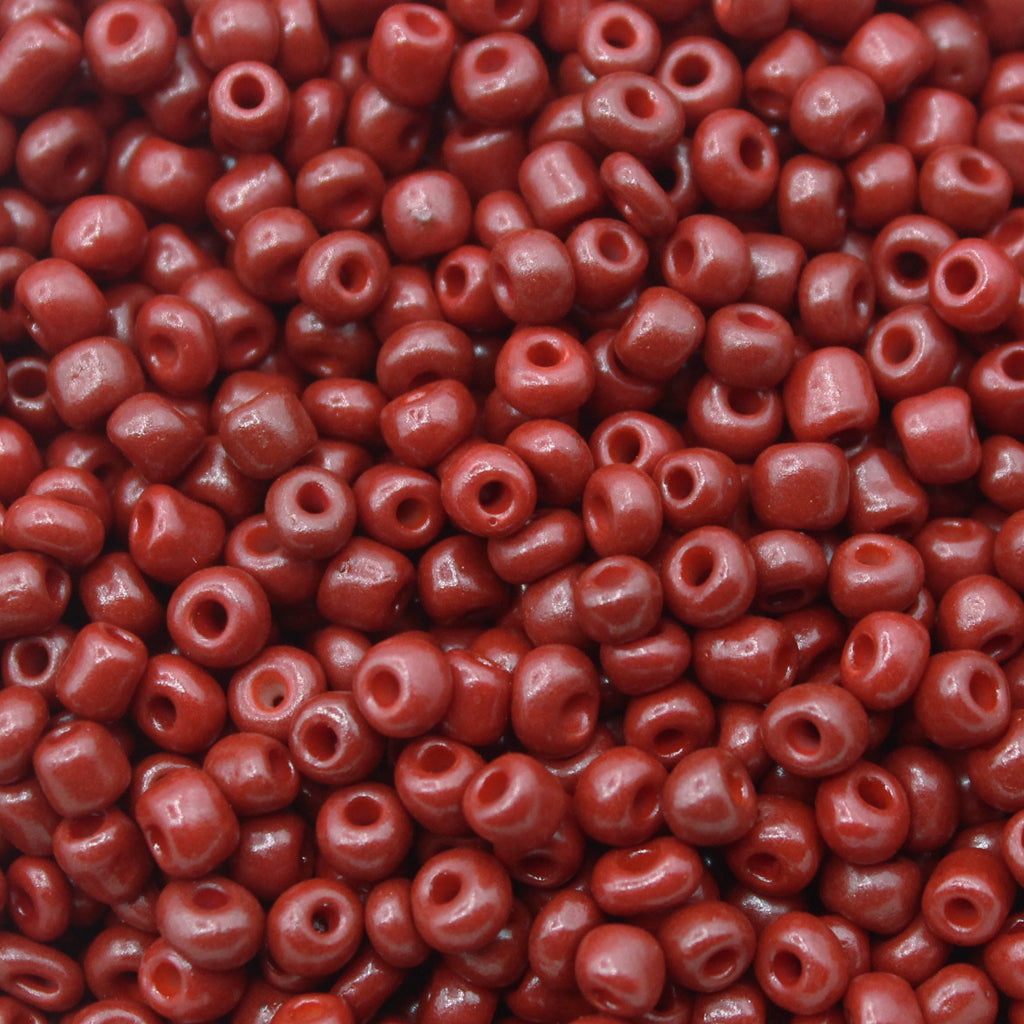 Seed Bead Bulk Bags - 8/0 - Dark Red Opaque - 449g/13,000pcs